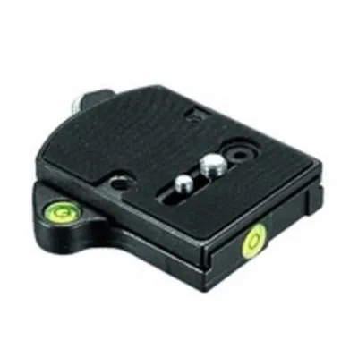 Stativ Manfrotto 394 Quick Adaptor Low Profile Aluminium schwarz 280 g