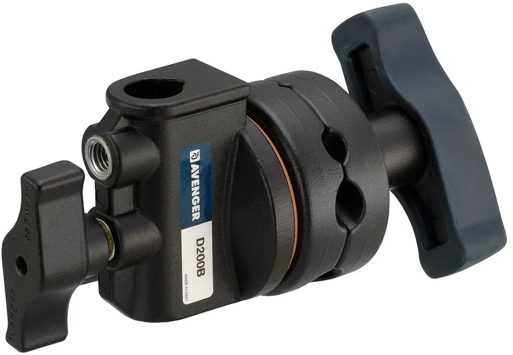 Avenger D200 Grip Head Schwarz mit 16mm Empfänger T-Knopf