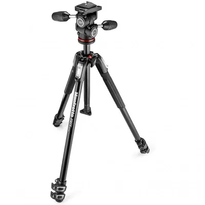 Manfrotto MK190X3-3W1 Aluminium-Stativ mit 3-Wege-Kugelkopf