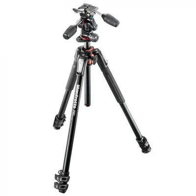 Manfrotto MK190XPRO3-3W Aluminium-Stativ mit 3-Wege-Kugelkopf