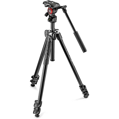 Manfrotto 290 Light Stativ-Kit mit 2-Wege-Kugelkopf Aluminium