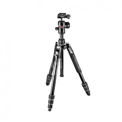 Manfrotto MKBFRTA4BK-BH Stativ 3 Bein(e) Schwarz, Silber