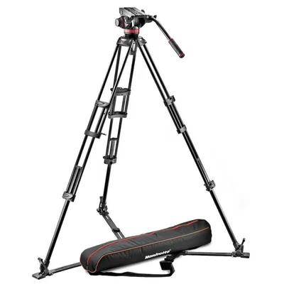 Manfrotto Pro Video Stativaufsatz Schwarz, Rot Aluminium Universal (MVH502A-546GB-1)