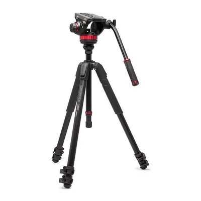 Stativ Manfrotto MVK502055XPRO3V Aluminium Fluidkopf Basisplatte 10 kg Tragkraft