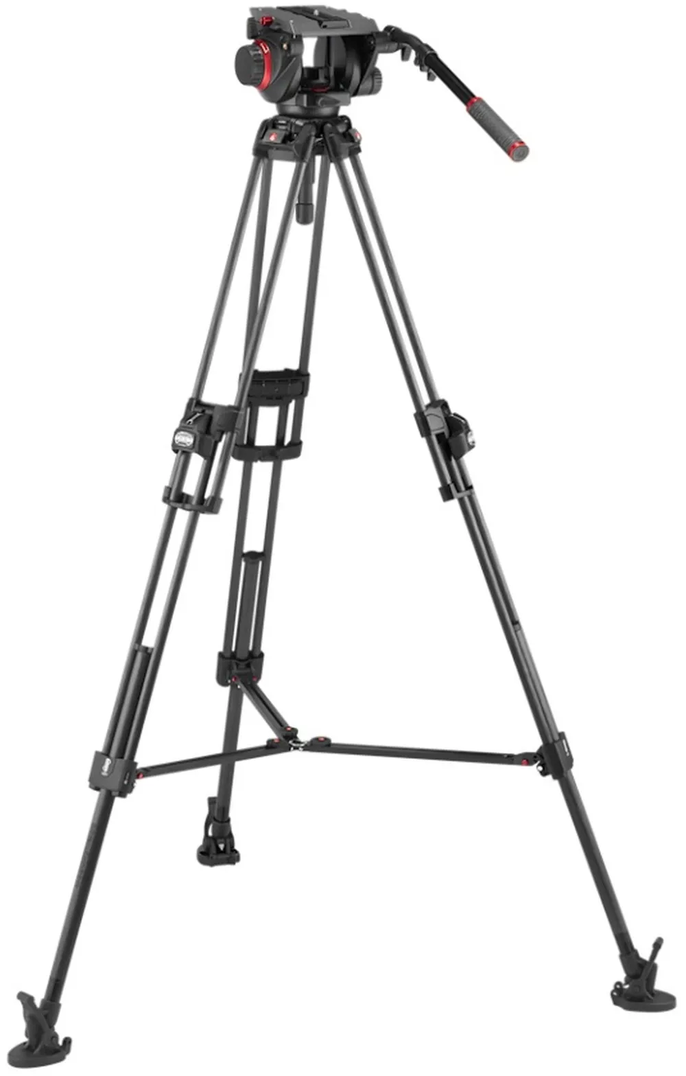 Manfrotto Videokopf 509 mit Stativ 645 Fast Twin Carbon