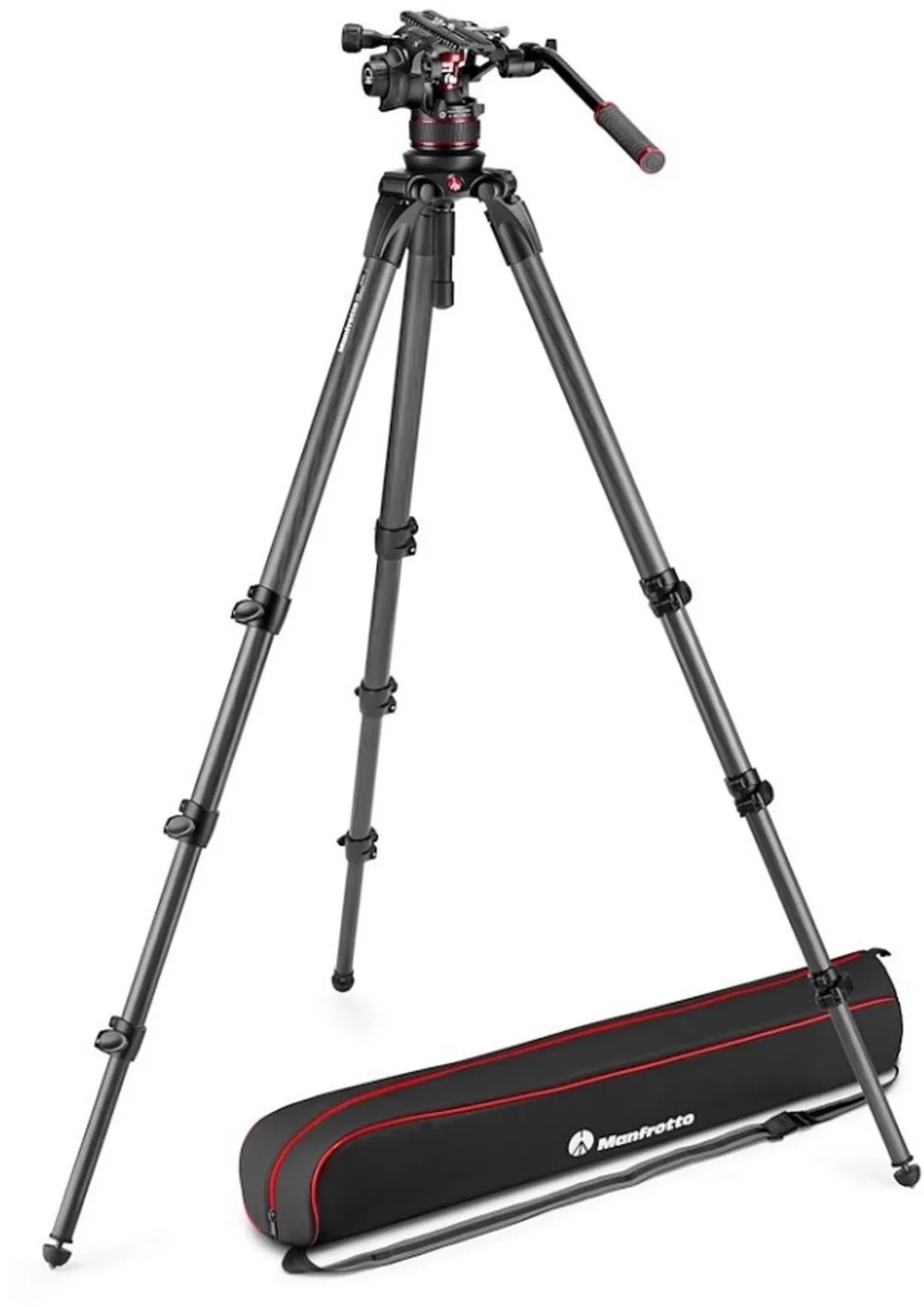 Manfrotto Nitrotech 612 Carbon Video-Stativ