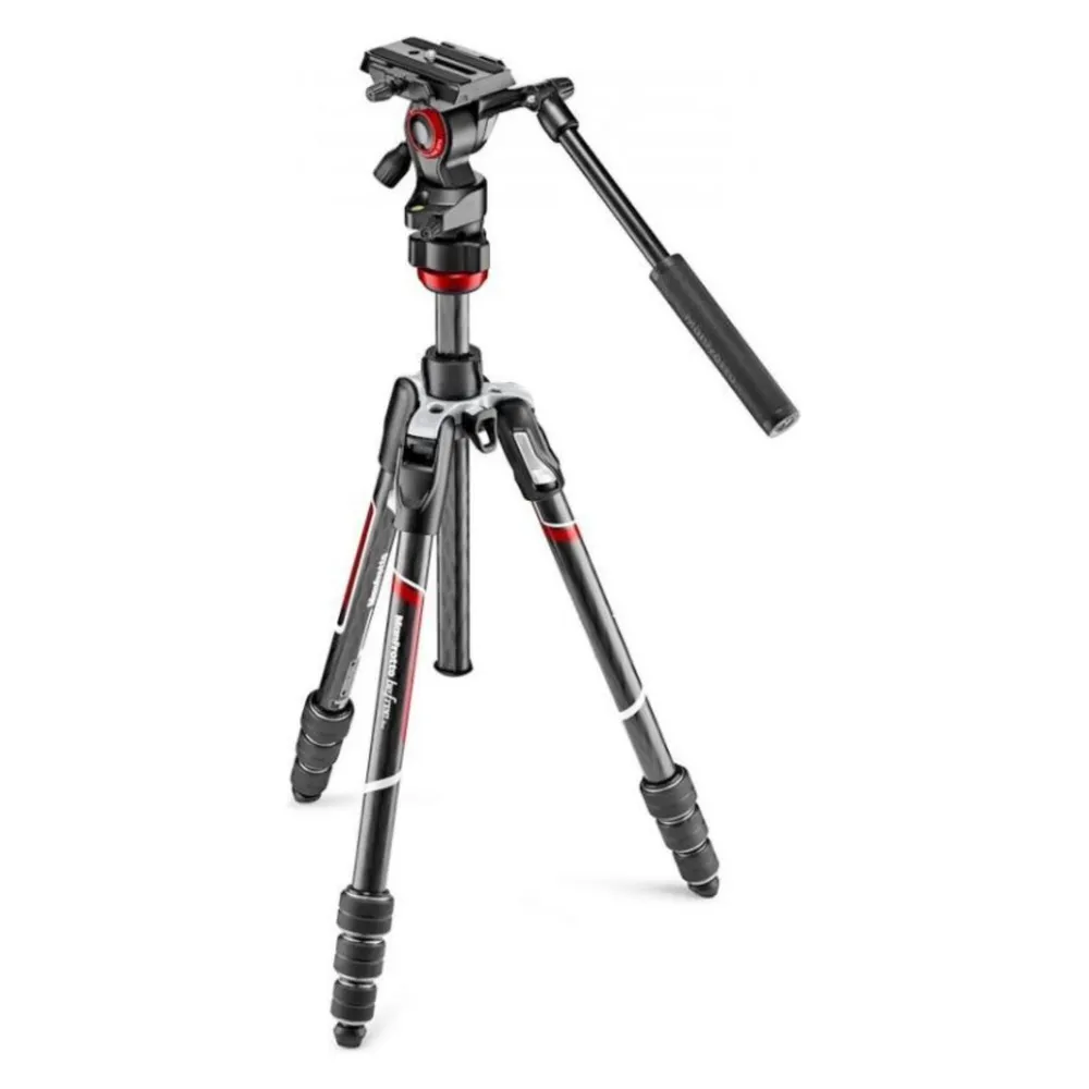 Stativ Manfrotto MVKBFRTC-LIVE Carbon Twist Lock Kugelkopf 150 cm