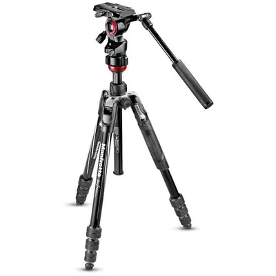 Manfrotto MVKBFRT-LIVE Stativ Digitale Film/Kameras 3 Bein(e) Schwarz, Rot, Silber