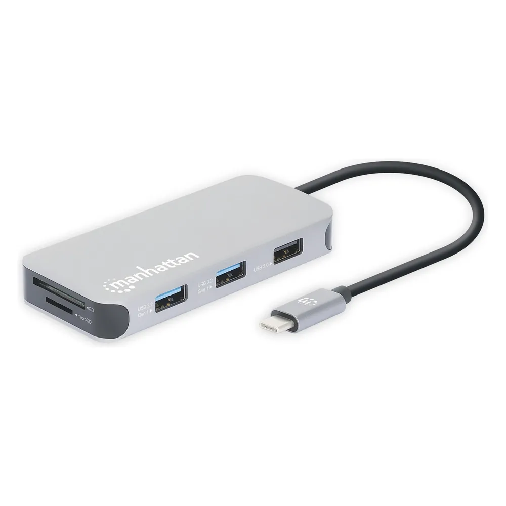 Manhattan USB-C 8-in-1-Dockingstation mit Power Delivery