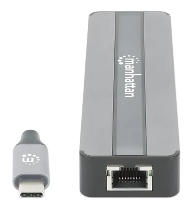 Manhattan USB-C Dock/Hub with Card Reader | 153928 | Ports (x5):