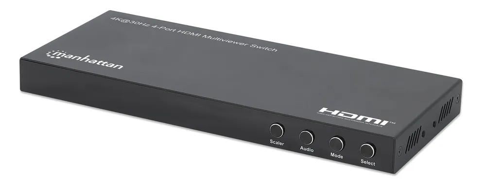 Multiview HDMI-Switch 4x1 Manhattan 4K@30Hz PiP Schwarz
