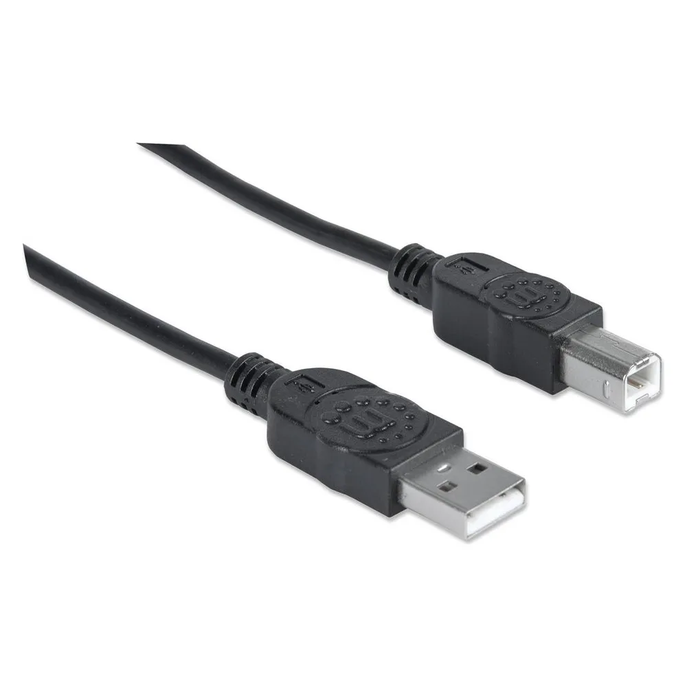 Manhattan Hi-Speed USB B Anschlusskabel (5 m, USB 2.0, 2.50 W)