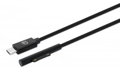 Manhattan Surface Connect auf USB-C Ladekabel | 353632 | Surface Connect-Stecker auf USB-C-Stecker - 15 V/3 A,