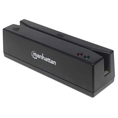 Magnetkartenleser Manhattan USB-A Dreispur Tastaturdecoder 1,5 m schwarz
