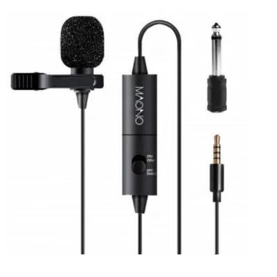 Mikrofon Maono AU-100 omnidirektional Clip-on mit 3,5 mm Kabel und Batterie