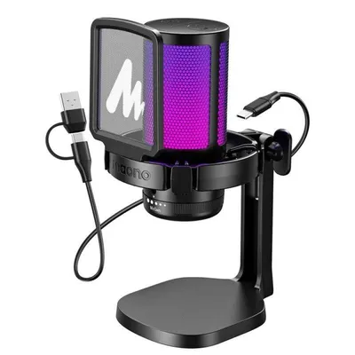 Mikrofon Maono DGM20 USB Kondensator Niere RGB Beleuchtung Gaming