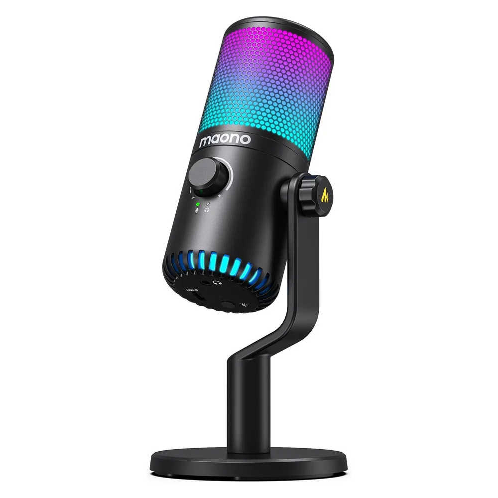 Mikrofon Maono DM30RGB USB-C cardioid mit RGB-Beleuchtung und Equalizer