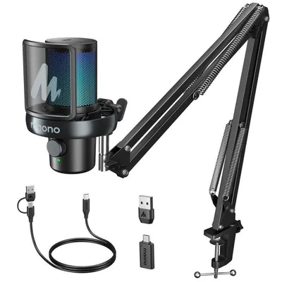 Mikrofon Maono DM40 Pro S USB/Wireless Kondensator RGB mit Armhalterung