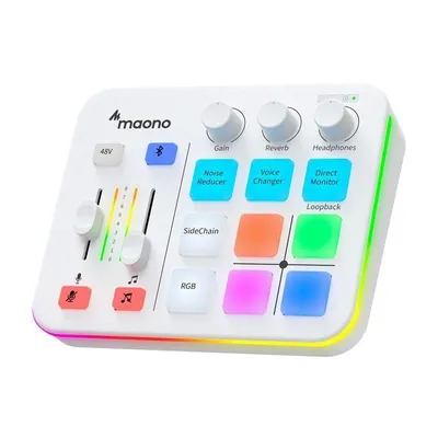 Soundkarte Maono G1 Neo Bluetooth 4.2 RGB Weiß
