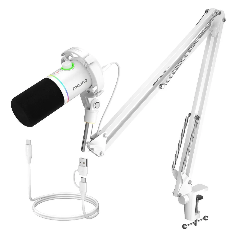 Mikrofon Maono PD200XS USB XLR cardioid mit RGB-Beleuchtung und Touch-Steuerung