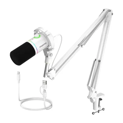 Mikrofon Maono PD200XS USB XLR cardioid mit RGB-Beleuchtung und Touch-Steuerung