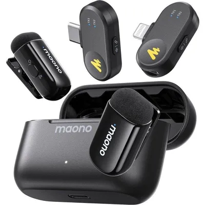 Mikrofon Maono Wm622 Pbc2 Wireless System omnidirektional mit Rauschunterdrückung