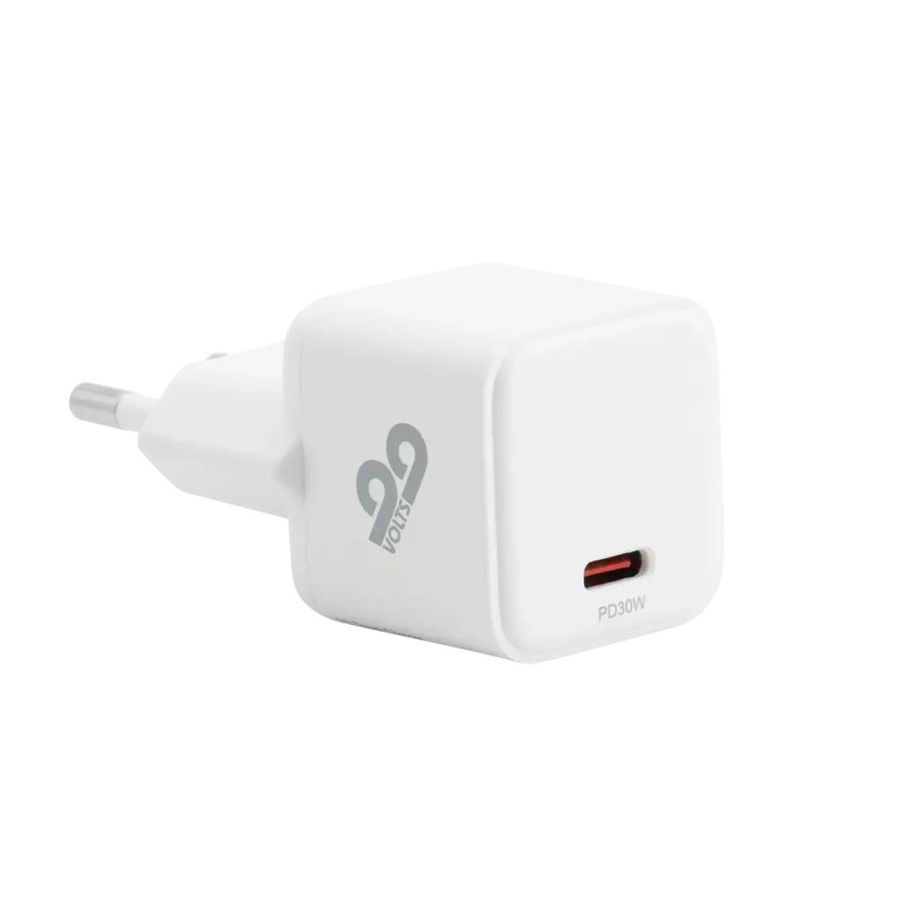 99VOLTS 30W GaN PD Power Adapter - 1 USB-C
