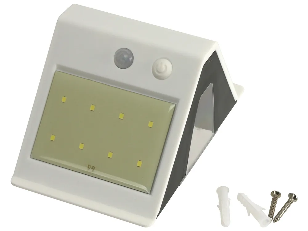 LED-Solarwandleuchte, mit Bewegungsmelder, 200 lm