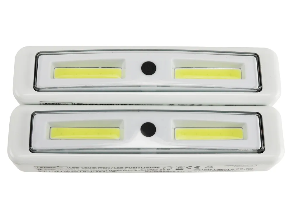 LED-Unterbauleuchte, 18.000 K, ultra kaltweiß, 2 Stück