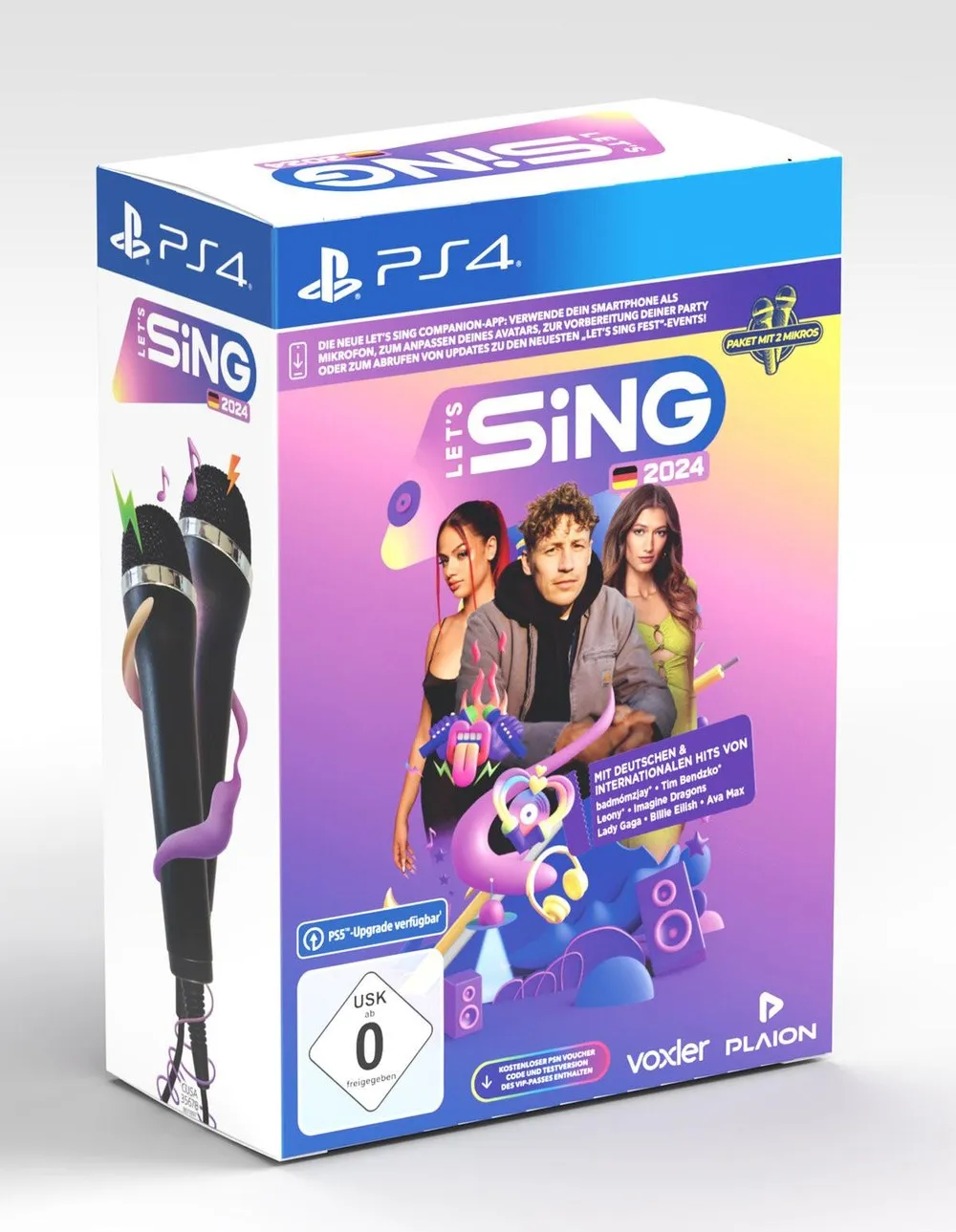 Let's Sing 2024 + 2 Mikrofone PS4-Spiel