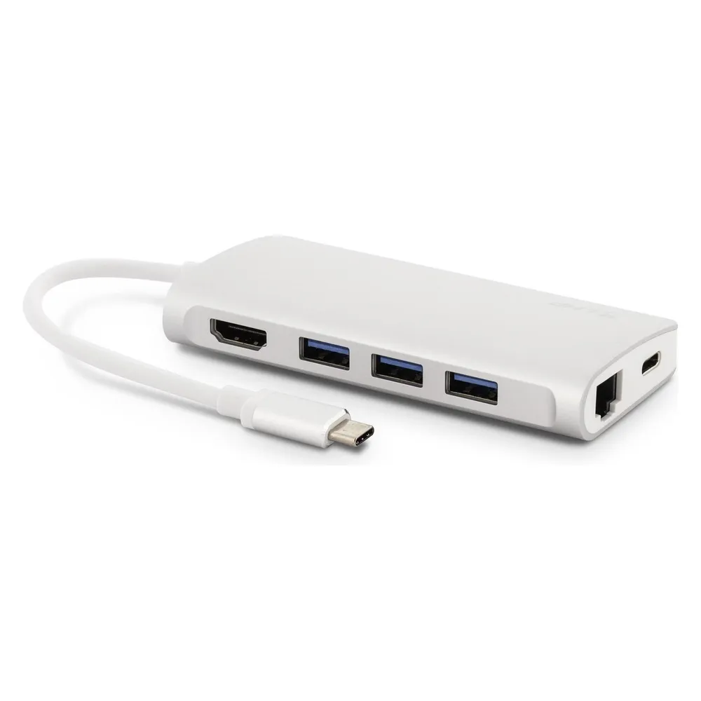 LMP USB-C Mini Dock mit Ladefunktion - Silber