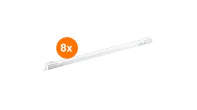 Osram 8er-Set TubeKIT LED 1200 mm, 19 W, 1900 lm, warmweiß
