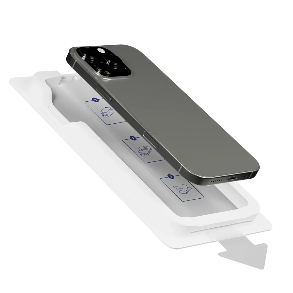 Shockguard EasyShield Privacy iPhone 17 Pro inkl. Positionierhilfe