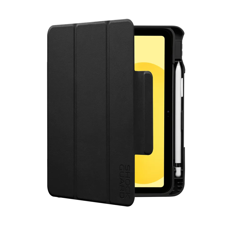 Shockguard THE ULTRA iPad 10. Gen. & A16 Folio Case Schwarz
