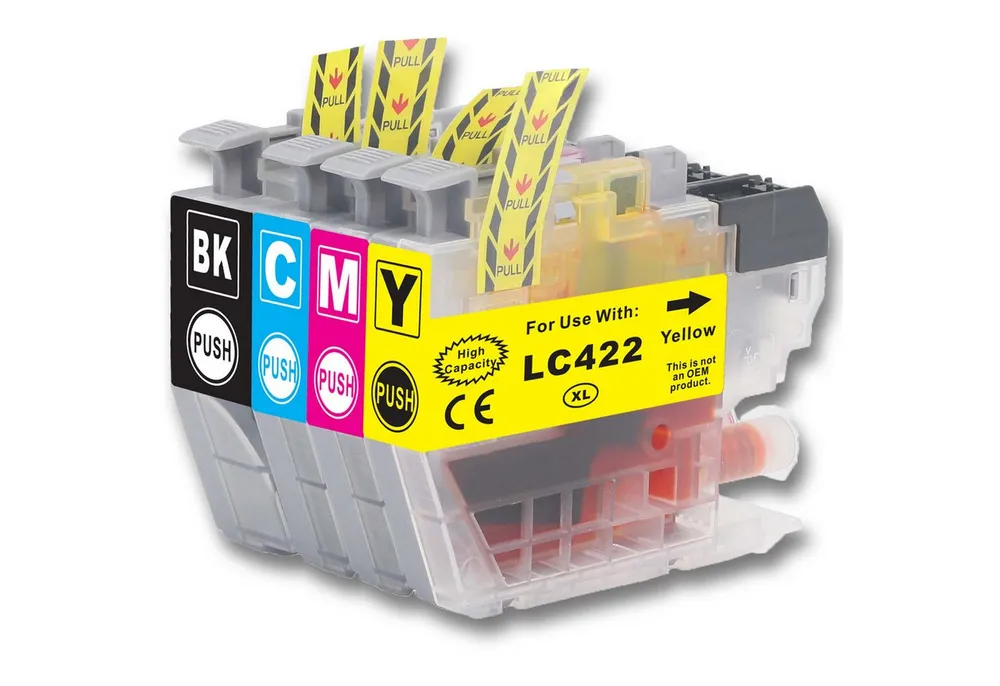 Tonerkartusche Gigao LC-422XL Multipack XL kompatibel mit Brother für MFC-J5740DW -, (Kompatibel für Brother MFC-J 5740 DW LC-422 XL), DWE