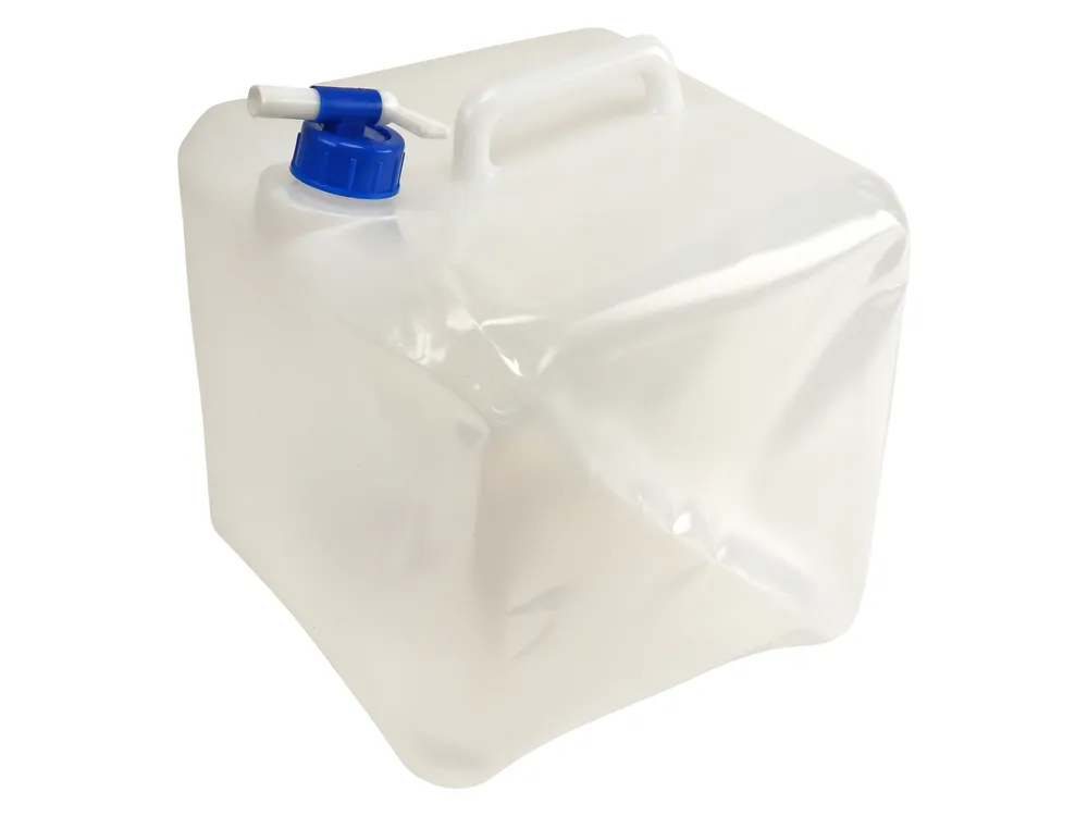 Wasserkanister, faltbar, 15 Liter, Lebensmittelecht, mit Hahn