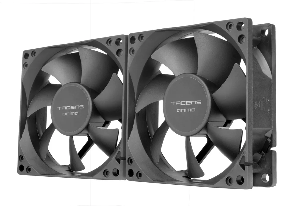 Tacens Anima Af8x2 Kit 2x 80mm Ultra-leise Lüfter Fluxus Black