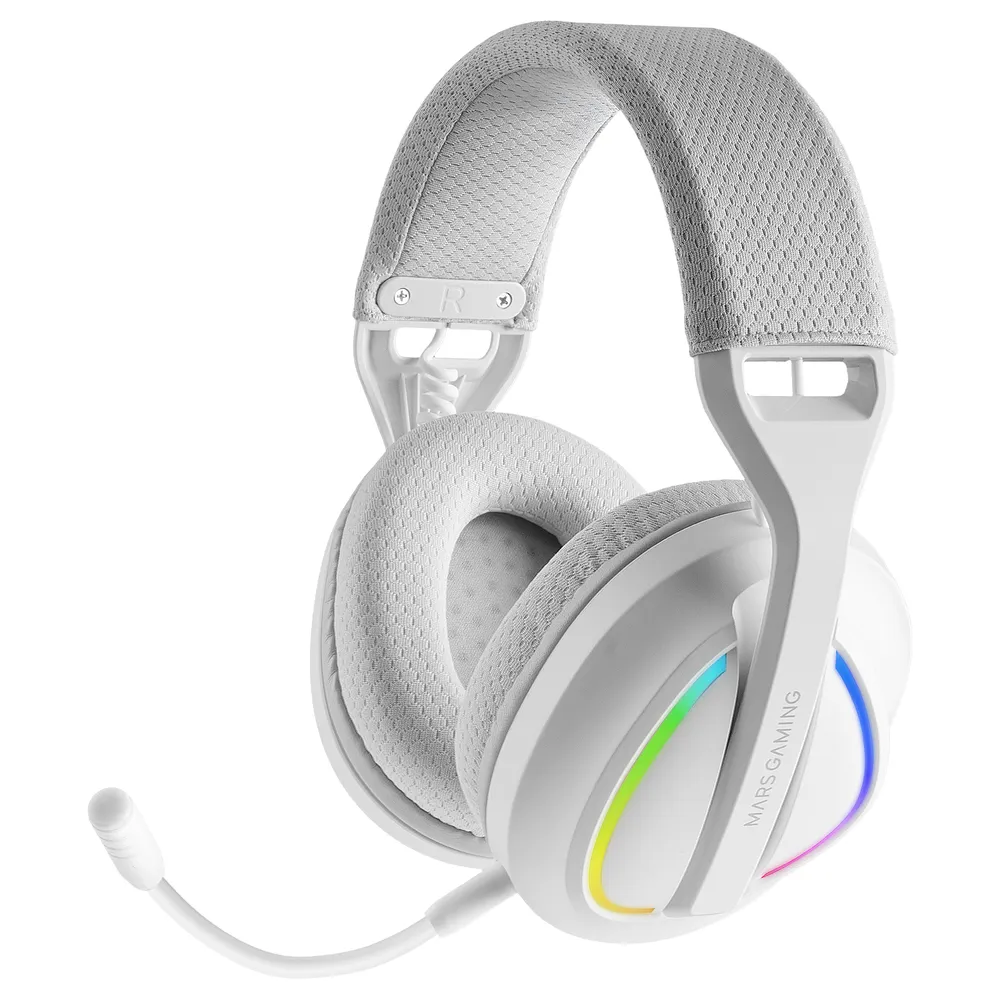 Mars Gaming MHW-QUASAR kabellose Tri-mode Bluetooth Gaming Kopfhörer Weiß