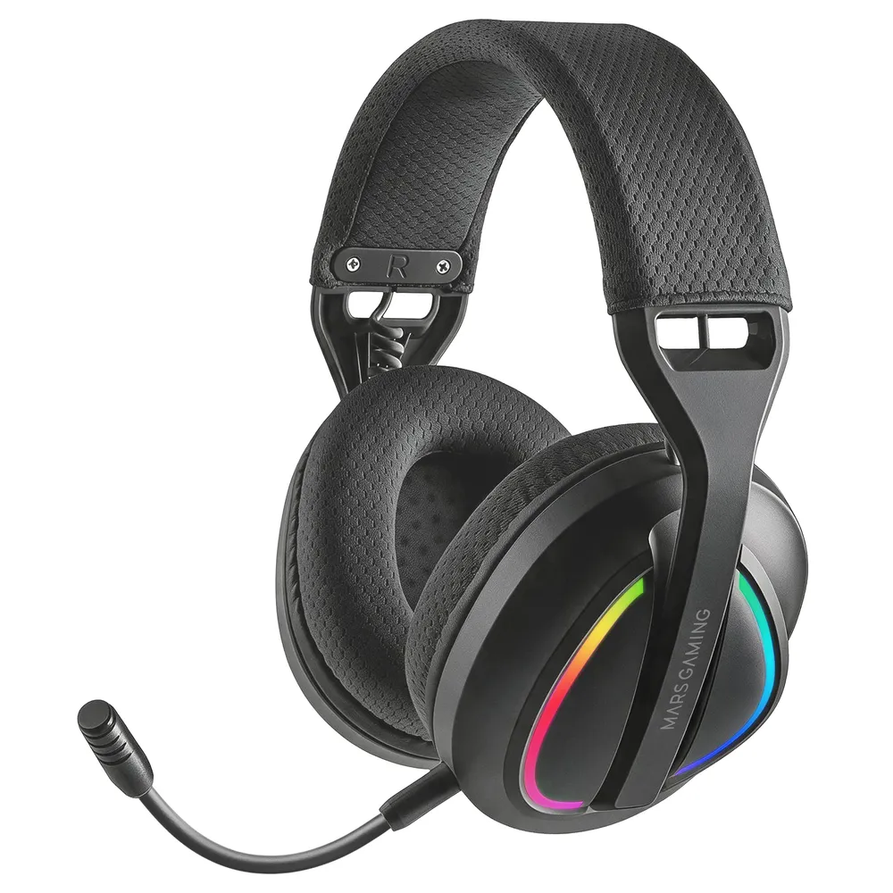 Mars Gaming Mhwquasar Kabellose Tri-mode Bluetooth 6.0 Gaming Kopfhörer Schwarz