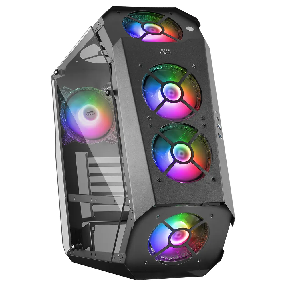Mars Gaming MC51 Hartglas USB 3.0 Schwarz