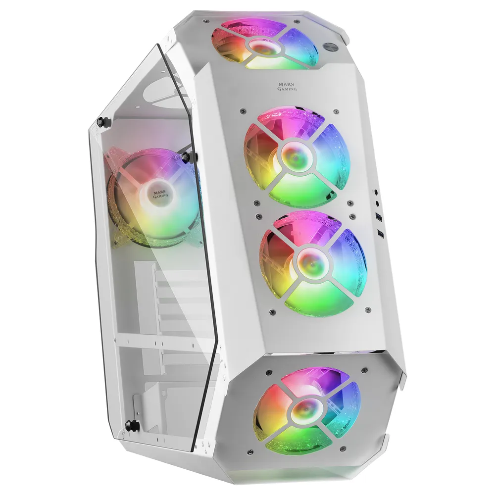 Mars Gaming MC51W Hartglas USB 3.0 Weiß