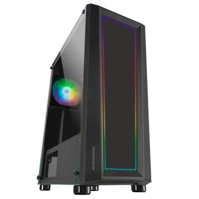 Mars Gaming MC-ART FRGB gehärtetes Glas USB 3.0 Schwarz