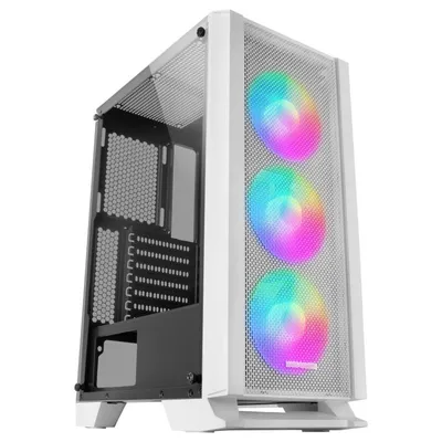 Mars Gaming MC-C gehärtetes Glas USB 3.0 Weiß