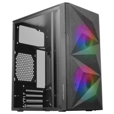 Mars Gaming MC-ME Mini Tower FRGB gehärtetes Glas USB 3.0 Schwarz