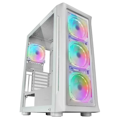Mars Gaming MC-Neo ARGB Full Tower EATX gehärtetes Glas USB 3.2 Weiß