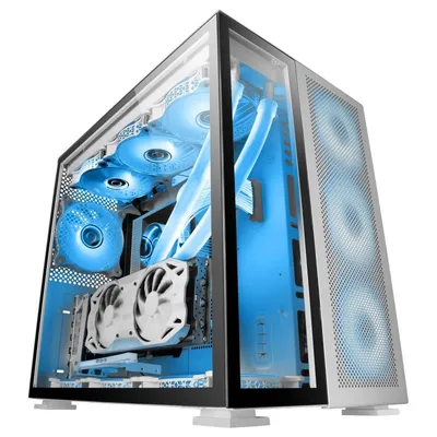 Mars Gaming MC-NOVA Tower Custom XXL E-ATX Aerospace Aluminium Gehärtetes Glas USB-C Weiß