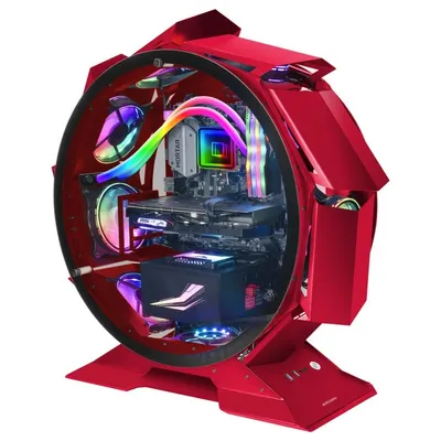 Mars Gaming MCORB gehärtetes Glas USB 3.0 Rot