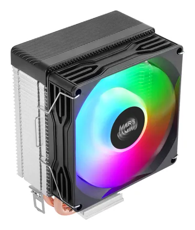 Mars Gaming Mcpu-x2 CPU-Kühler 150W 2x Heatpipes Lüfter PWM FDB FRGB SFF/Mini-ITX Schwarz