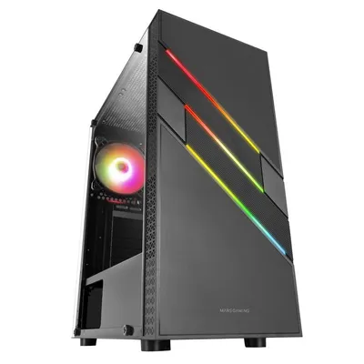 Mars Gaming MC-U3 Hartglas ARGB USB 3.0 Schwarz