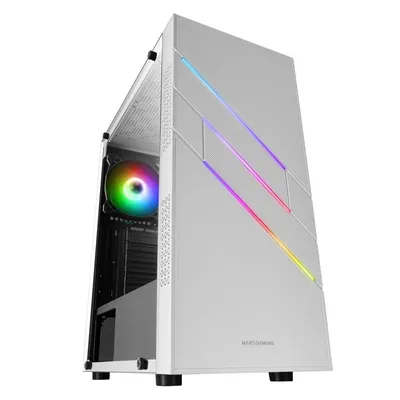 Mars Gaming MC-U3 Hartglas ARGB USB 3.0 Weiß